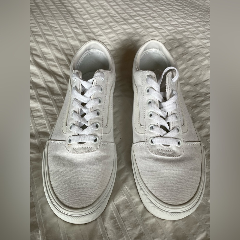Vans white womens size 8